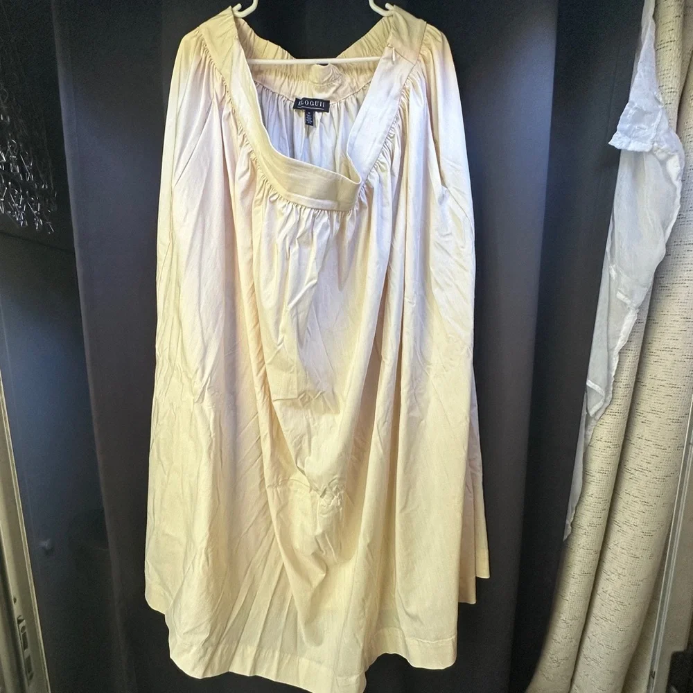 Eloquii Cream Full Length Skirt - Picture 3 of 5